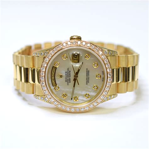 rolex president diamond watch|rolex 18kt president 36mm watch.